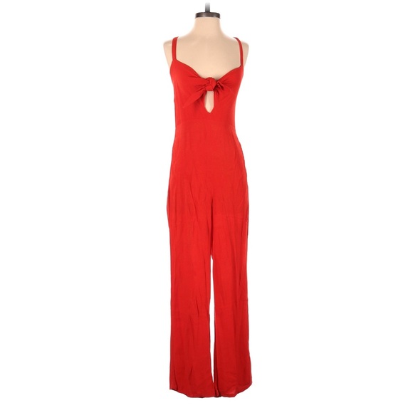 fly ke Pants - Chic Scarlet Jumpsuit Size Medium